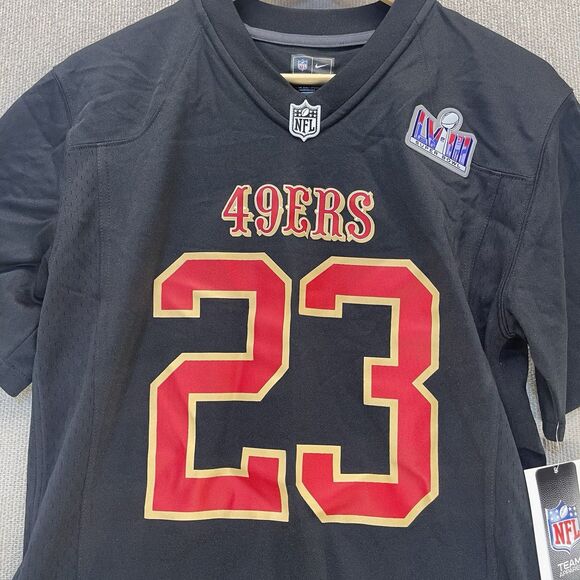 Nike Christian McCaffrey San Francisco 49ers Super Bowl LVIII Jersey Youth Large - Picture 5 of 9